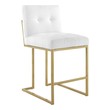 blush counter stool Modway Furniture Bar and Counter Stools Gold White