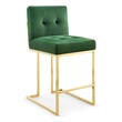 white bar height bar stools Modway Furniture Bar and Counter Stools Gold Emerald