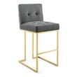 modern kitchen stools with backs Modway Furniture Bar and Counter Stools Gold Charcoal