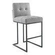 swivel kitchen bar stools with backs Modway Furniture Bar and Counter Stools Black Light Gray