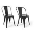 dining table blue chairs Modway Furniture Dining Chairs Black