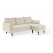 sleeper sectional near me Modway Furniture Sofas and Armchairs Beige