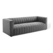 large sectional sofa with chaise Modway Furniture Sofas and Armchairs Charcoal