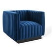 la chaise chair Modway Furniture Sofas and Armchairs Navy