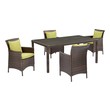 3 piece patio set nearby Modway Furniture Sofa Sectionals Brown Peridot