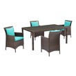 patio loveseat on sale Modway Furniture Sofa Sectionals Brown Turquoise