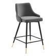 kitchen stools modern Modway Furniture Bar and Counter Stools Gray