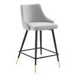 island stools with backs Modway Furniture Bar and Counter Stools Bar Chairs and Stools Light Gray