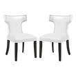 mid century dining table chairs Modway Furniture Dining Chairs White