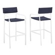 high top chairs Modway Furniture Bar and Dining White Navy