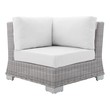outdoor poolside Modway Furniture Sofa Sectionals Light Gray White