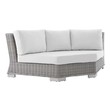 chaise sofa cushions Modway Furniture Sofa Sectionals Light Gray White