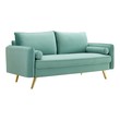 sofa sleeper sectional with chaise Modway Furniture Sofas and Armchairs Mint