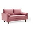 green velvet settee Modway Furniture Sofas and Armchairs Dusty Rose