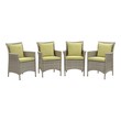 grey and white dining room set Modway Furniture Bar and Dining Light Gray Peridot