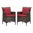 table bench seats Modway Furniture Sofa Sectionals Brown Red