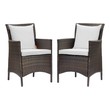 white black dining chairs Modway Furniture Sofa Sectionals Brown White