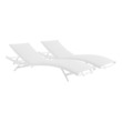 polywood patio furniture sale Modway Furniture Daybeds and Lounges Outdoor Beds White White