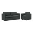 cheap small sectional sofa Modway Furniture Sofas and Armchairs Sofas and Loveseat Gray
