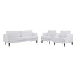 sleeper sectional velvet Modway Furniture Sofas and Armchairs White