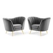 black chair with arms Modway Furniture Sofas and Armchairs Gray