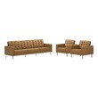 black velvet sofa with chaise Modway Furniture Sofas and Armchairs Silver Tan
