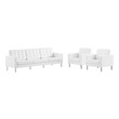 ikea l couch Modway Furniture Sofas and Armchairs Silver White