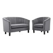 reading lounge chair Modway Furniture Sofas and Armchairs Gray