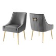 grey fabric dining chairs with black legs Modway Furniture Dining Chairs Gray
