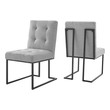 table and chair set near me Modway Furniture Dining Chairs Black Light Gray