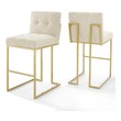 cheap counter bar stools Modway Furniture Bar and Counter Stools Gold Beige