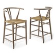 outdoor stools with backs Modway Furniture Bar and Counter Stools Gray