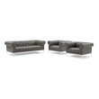 modern velvet couch Modway Furniture Sofas and Armchairs Gray