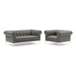 lounge stool chair Modway Furniture Sofas and Armchairs Gray