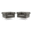 modern lounge chair and ottoman Modway Furniture Sofas and Armchairs Gray