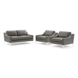 blue sectional sofa sleeper Modway Furniture Sofas and Armchairs Gray