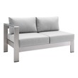 oversized leather sectional couch Modway Furniture Sofa Sectionals Silver Gray