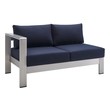 left l couch Modway Furniture Sofa Sectionals Silver Navy