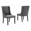 white kitchen chairs set of 2 Modway Furniture Dining Chairs Gray