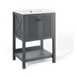 bathroom tops Modway Furniture Vanities Gray White