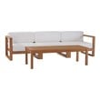 black garden table set Modway Furniture Sofa Sectionals Natural White