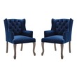 mid century reading chair Modway Furniture Dining Chairs Navy