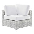 couch with accent chairs Modway Furniture Bar and Dining Light Gray White