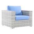 white chaise lounge chair Modway Furniture Bar and Dining Chairs Light Gray Light Blue