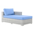 polywood folding table Modway Furniture Daybeds and Lounges Light Gray Light Blue