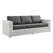 fabric sectional sofas Modway Furniture Sofa Sectionals Light Gray Charcoal