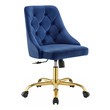 swivel recliner office chair Modway Furniture Office Chairs Gold Navy