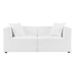 pull out couch mid century Modway Furniture Sofa Sectionals White