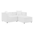 black pull out bed couch Modway Furniture Sofa Sectionals White