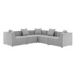 mid century modern loveseat leather Modway Furniture Sofa Sectionals Gray